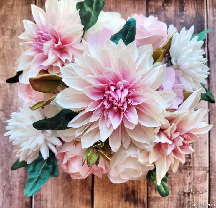 Георгины из фоамирана. Шаблоны