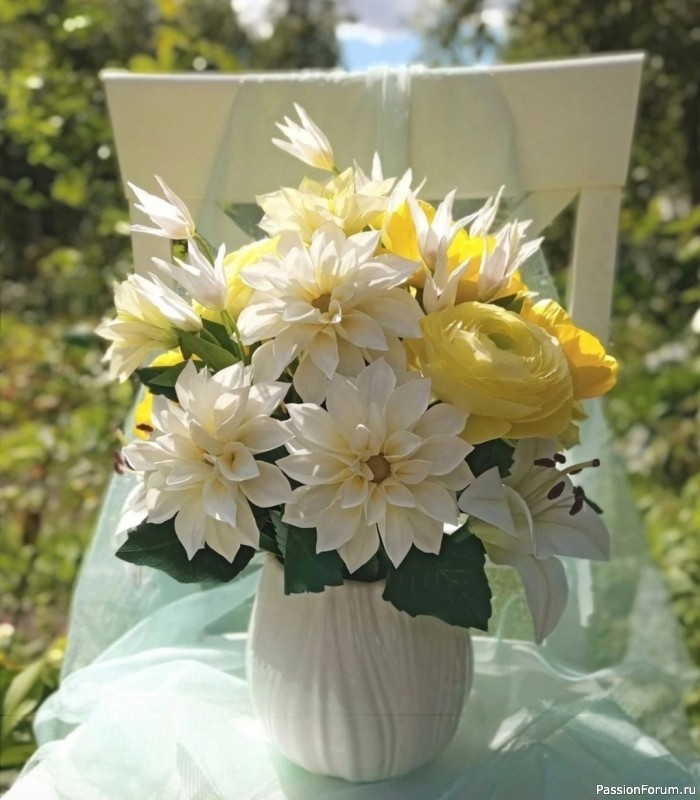 Георгин из фоамирана. Шаблоны