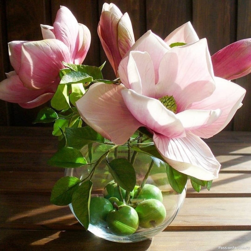 Магнолия из фоамирана. МК
