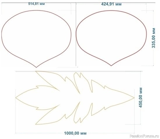 Маки из фоамирана. Шаблоны