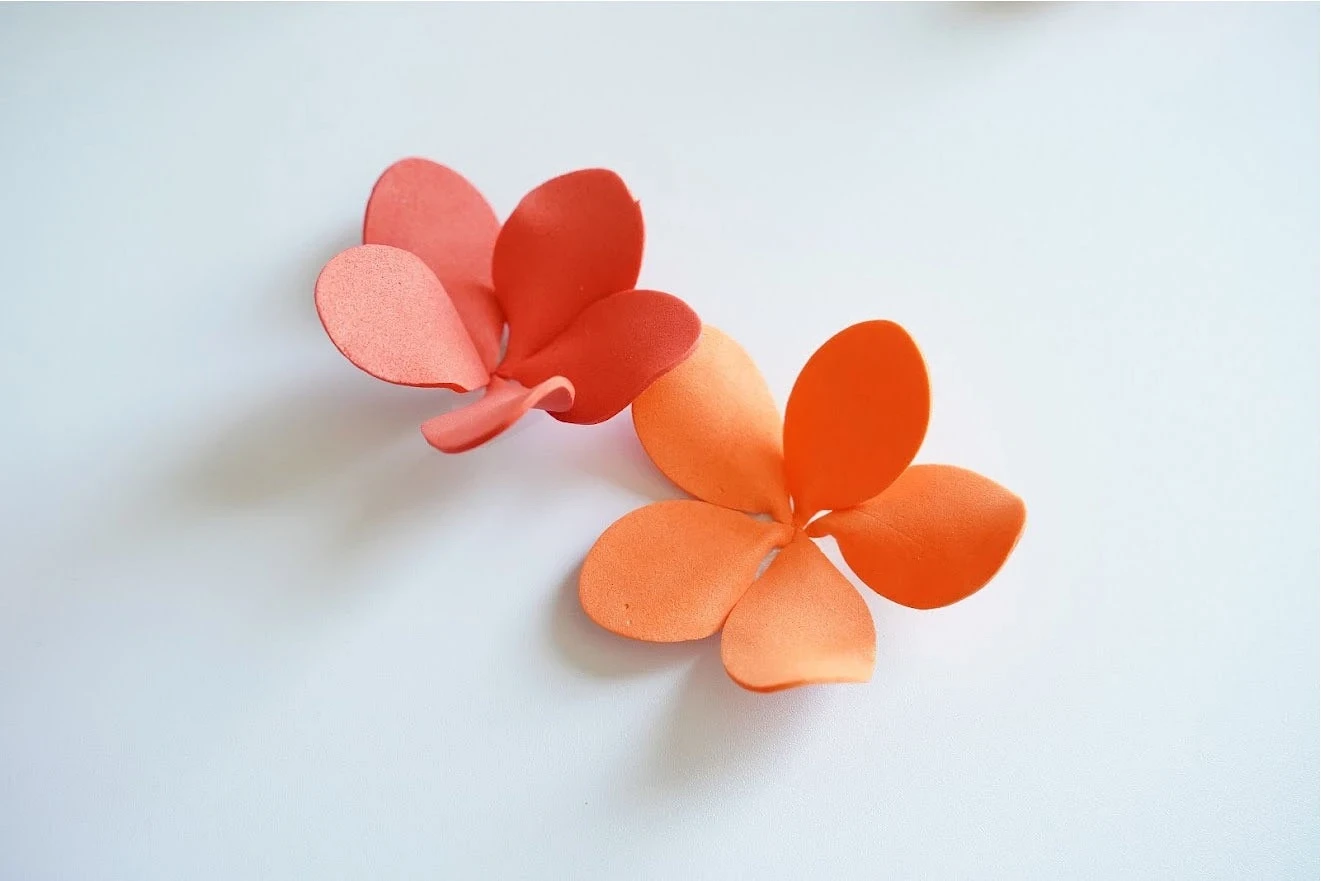 Простые цветы из фоамирана для начинающих: мастер-класс