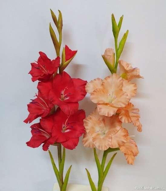 Гладиолусы из фоамирана. Шаблоны