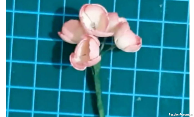 Мини букетики из фоамирана. МК