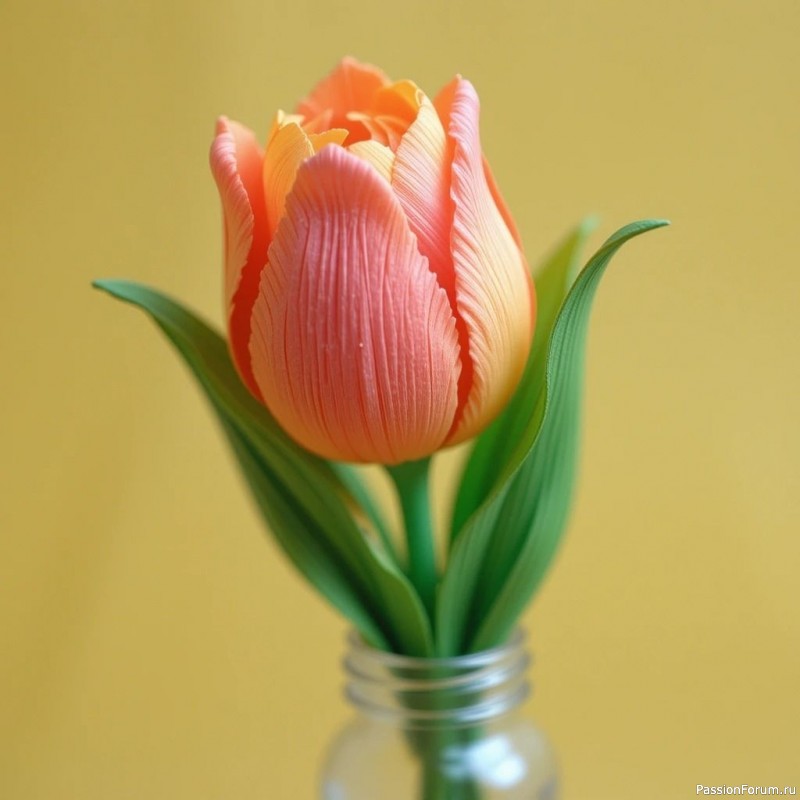 Тюльпаны из фоамирана. Шаблоны