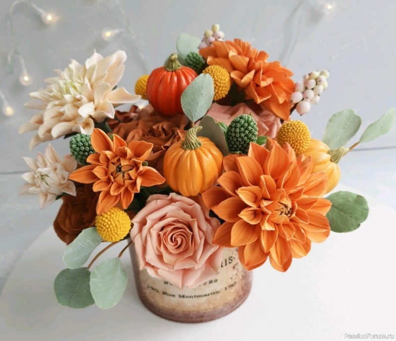 Георгины из фоамирана. Шаблоны