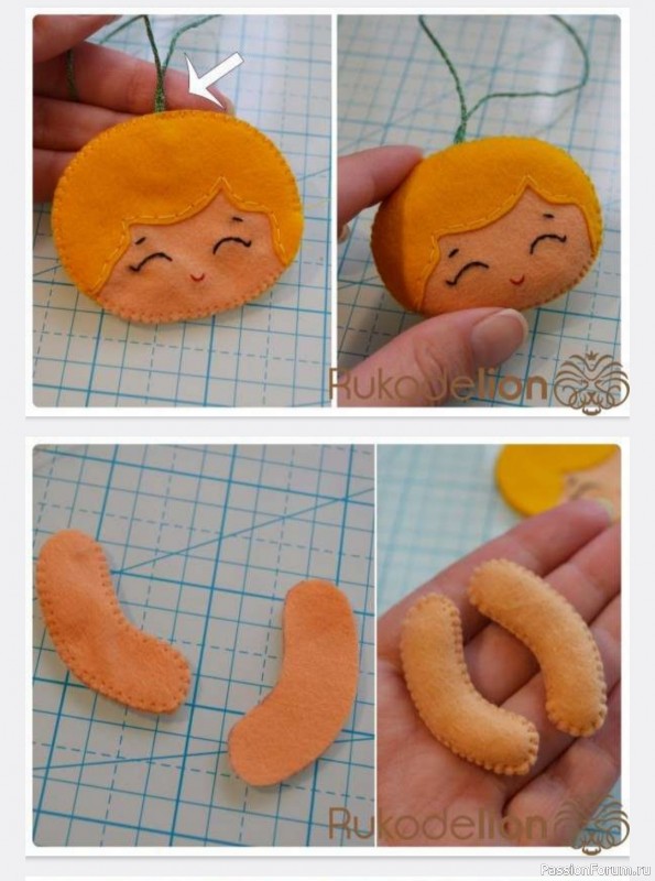 Ангелочек из фетра. Выкройки