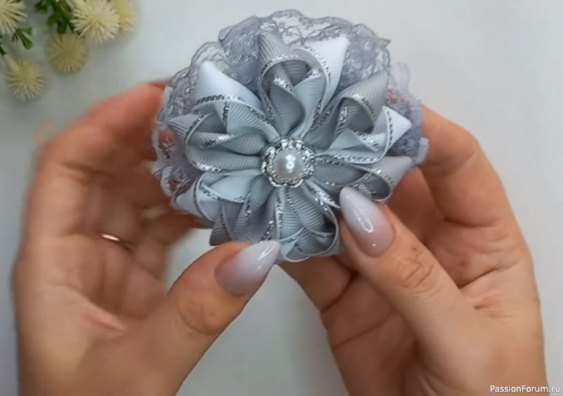 Бантики из лент и кружева на каждый день