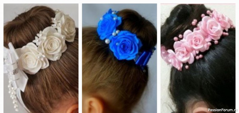 Нежнейшие резинки на пучек. Идеи