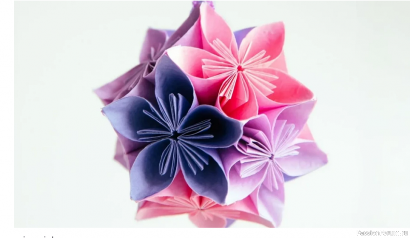 Кусудама оригами: пошаговые мастер-классы по созданию цветов и модулей