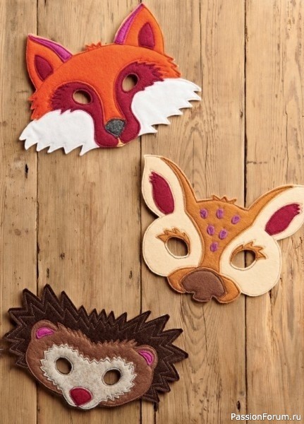 Маскарадные маски животных. Выкройки