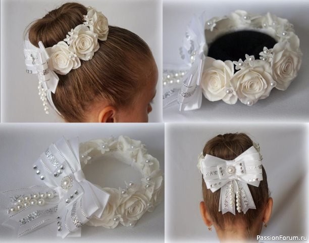 Нежнейшие резинки на пучек. Идеи