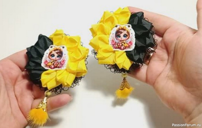Яркие бантики для малышки. Мастер класс