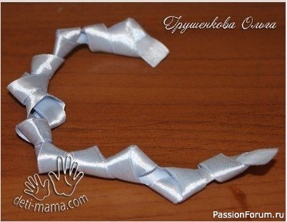 Розочки из лент. Мастер-класс.