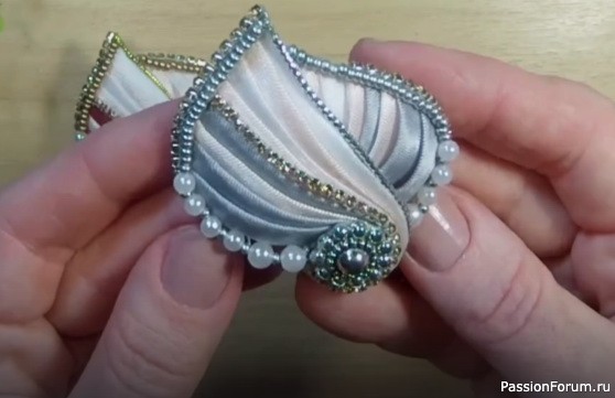 Идеи броши из косой бейки. МК