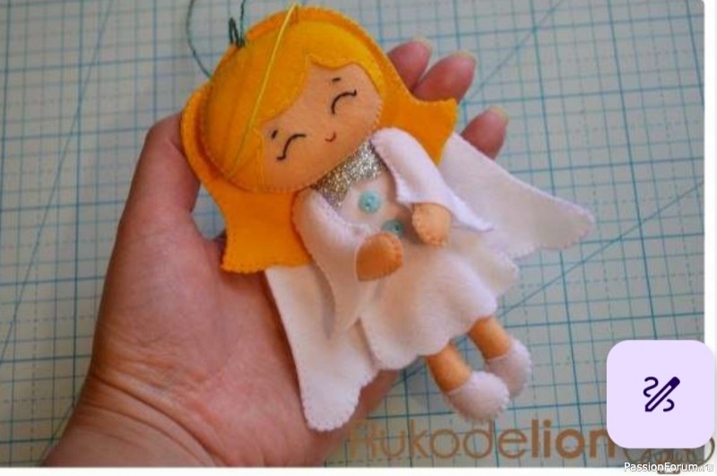 Ангелочек из фетра. Выкройки