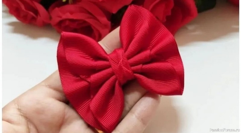 Красивые бантики из лент. Мини МК Красивые бантики из лент. Мини МК