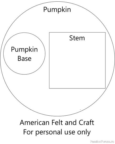 Миниатюрные фетровые тыковки. МК