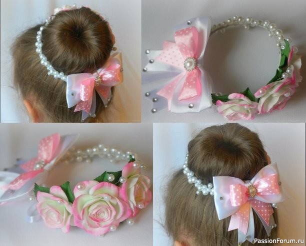 Нежнейшие резинки на пучек. Идеи