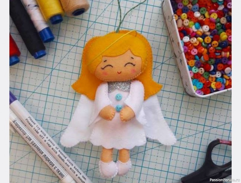 Ангелочек из фетра. Выкройки