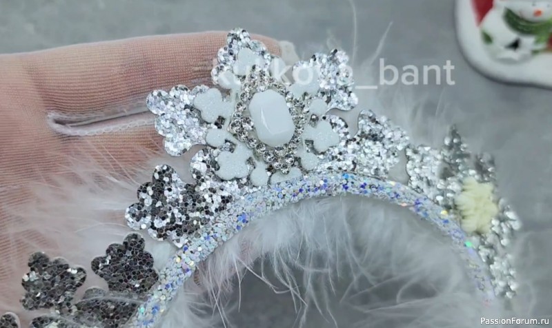 Ободок «Снежинки». Видео МК