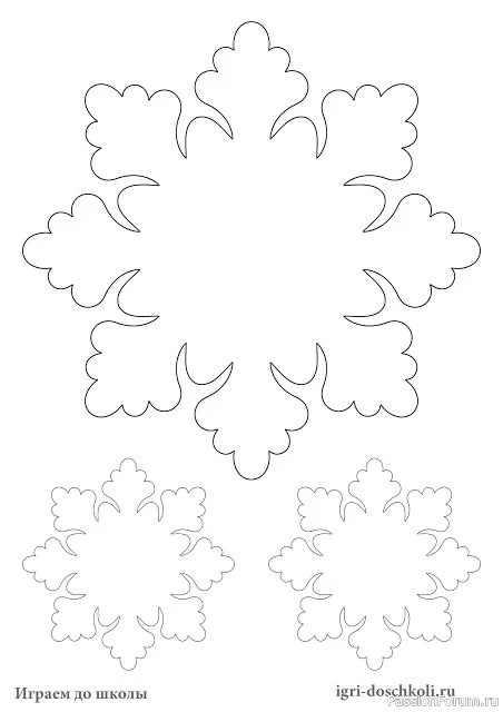 Снежинки из фетра. Идеи и шаблоны.