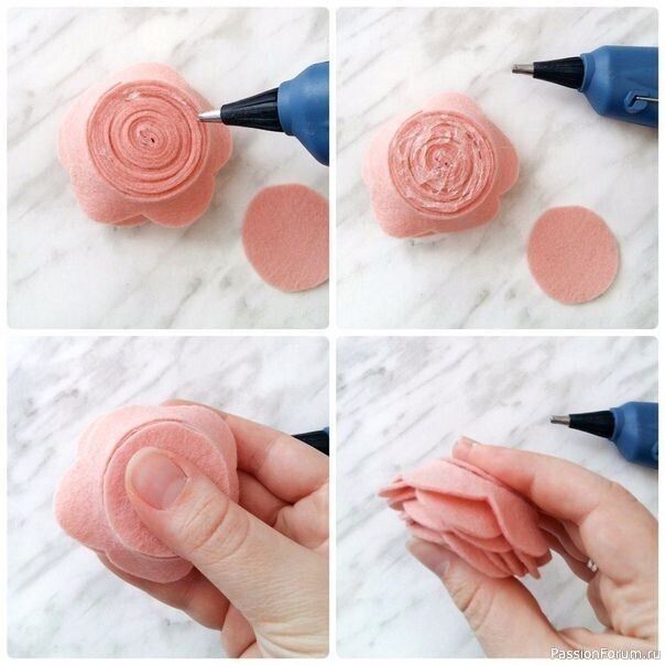 Цветы из фетра