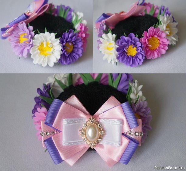 Нежнейшие резинки на пучек. Идеи