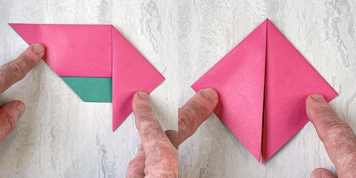 Как сделать из бумаги котика оригами: простой вариант