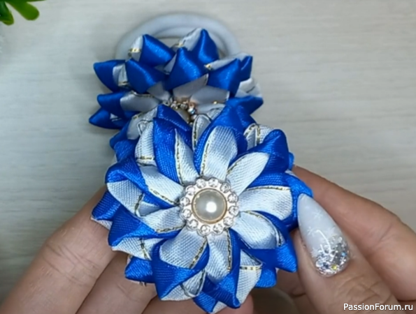 Бантики из атласной ленты. Видео МК