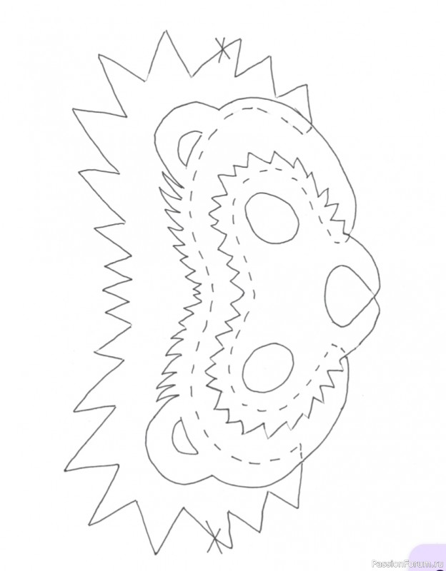 Маскарадные маски животных. Выкройки