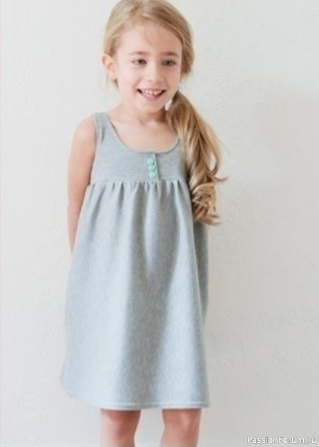 Шьём трикотажное платье для девочки. МК