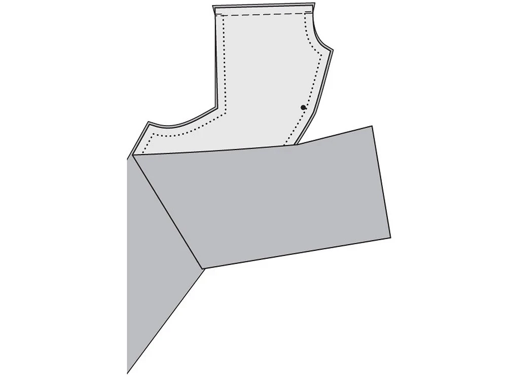 Жакет с необычным воротником и комбинированными рукавами: пошаговый мастер-класс