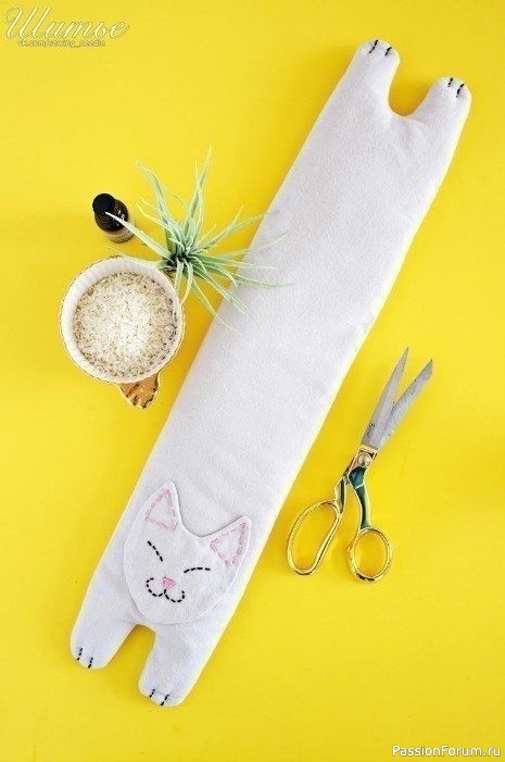 Котик-грелка. Выкройки