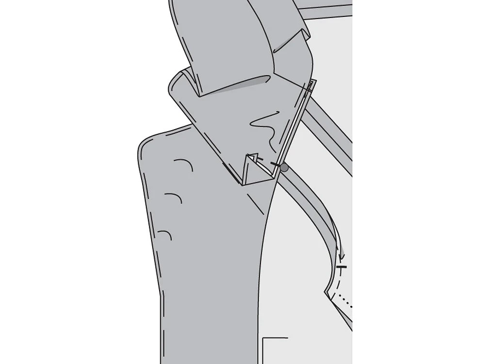 Жакет с необычным воротником и комбинированными рукавами: пошаговый мастер-класс