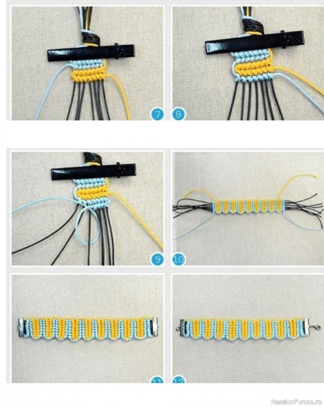 Делаем браслет в технике макраме