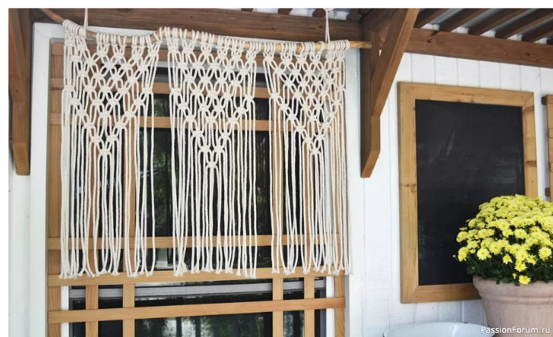 Шторы в технике макраме: пошаговый мастер-класс