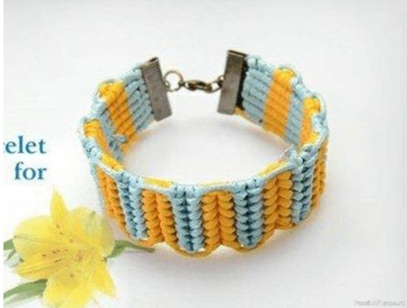 Делаем браслет в технике макраме