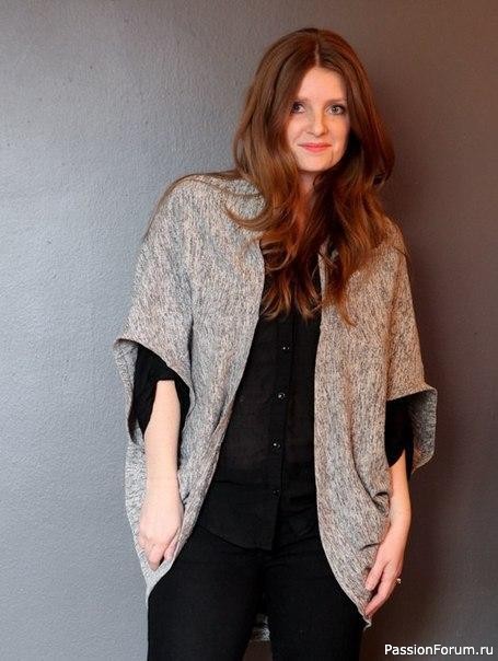 Стильная накидка своими руками