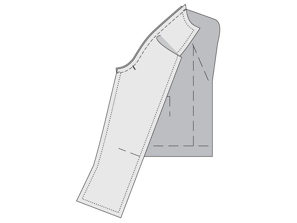 Жакет с необычным воротником и комбинированными рукавами: пошаговый мастер-класс