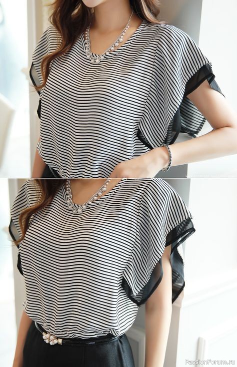 Эффектные и простые в пошиве блузы. Идеи и выкройки