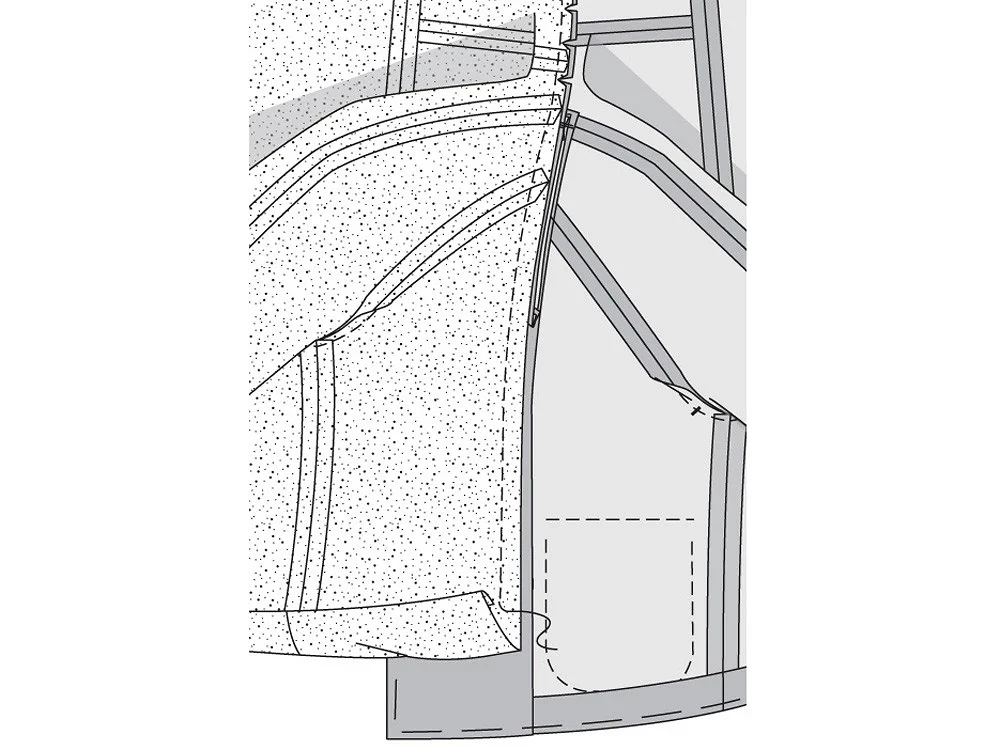 Жакет с необычным воротником и комбинированными рукавами: пошаговый мастер-класс