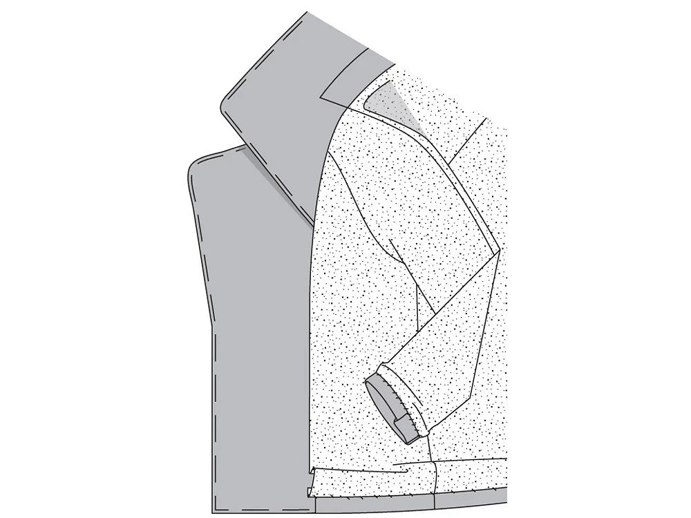 Жакет с необычным воротником и комбинированными рукавами: пошаговый мастер-класс
