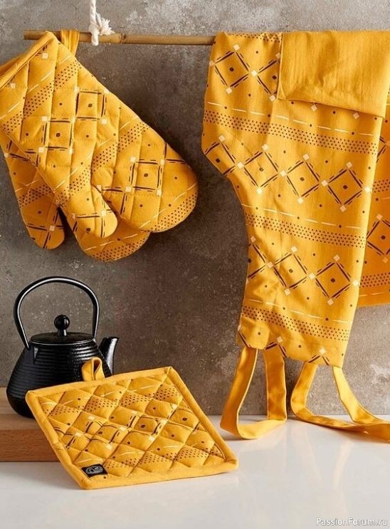 Кухонные рукавицы своими руками. Выкройки