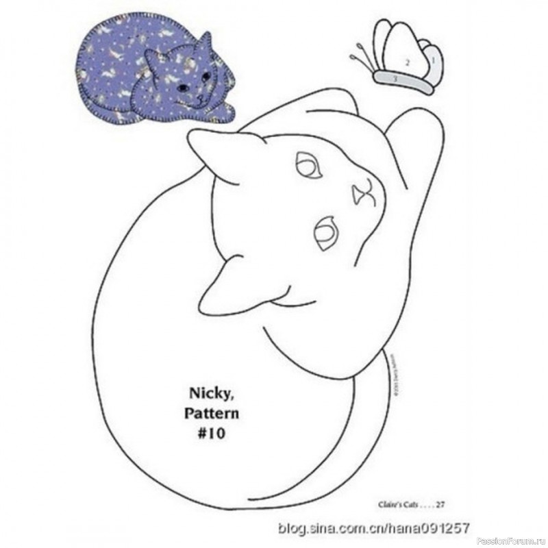 Идеи аппликаций с котиками