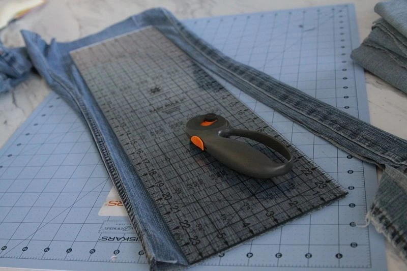 Стёганое одеяло-плед из старых джинсов: мастер-класс