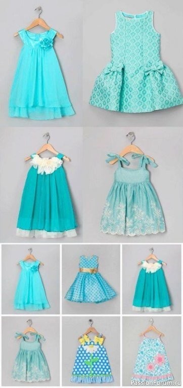 Идеи летних платьев для девочки + схемы