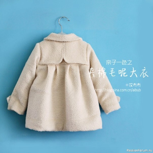 Пальто на девочку 3 лет. Выкройка