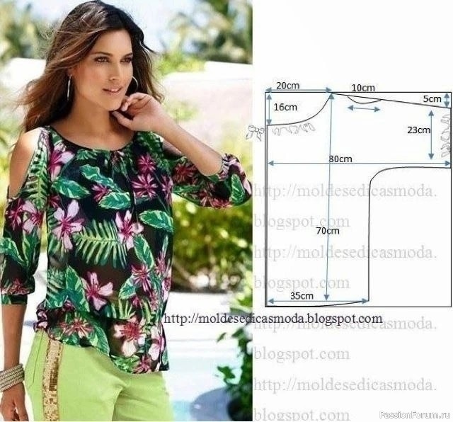 Шьём нарядные блузки. Выкройки -1