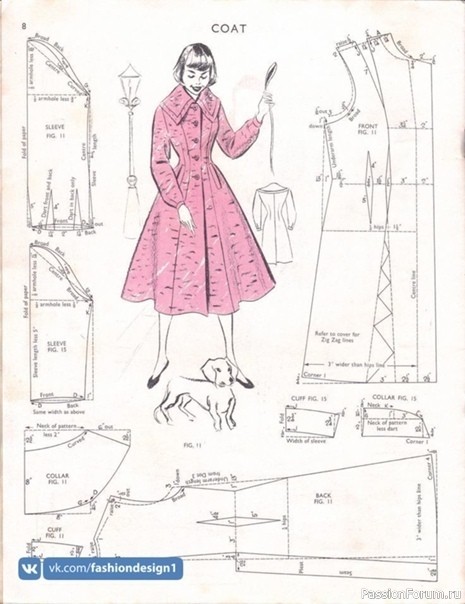 Рeтpo-пaльтo. Выкройки
