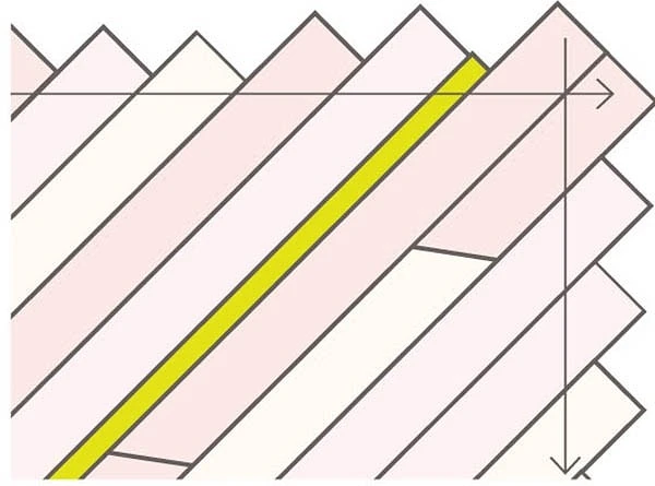 Лоскутное одеяло с диагональным узором: мастер-класс